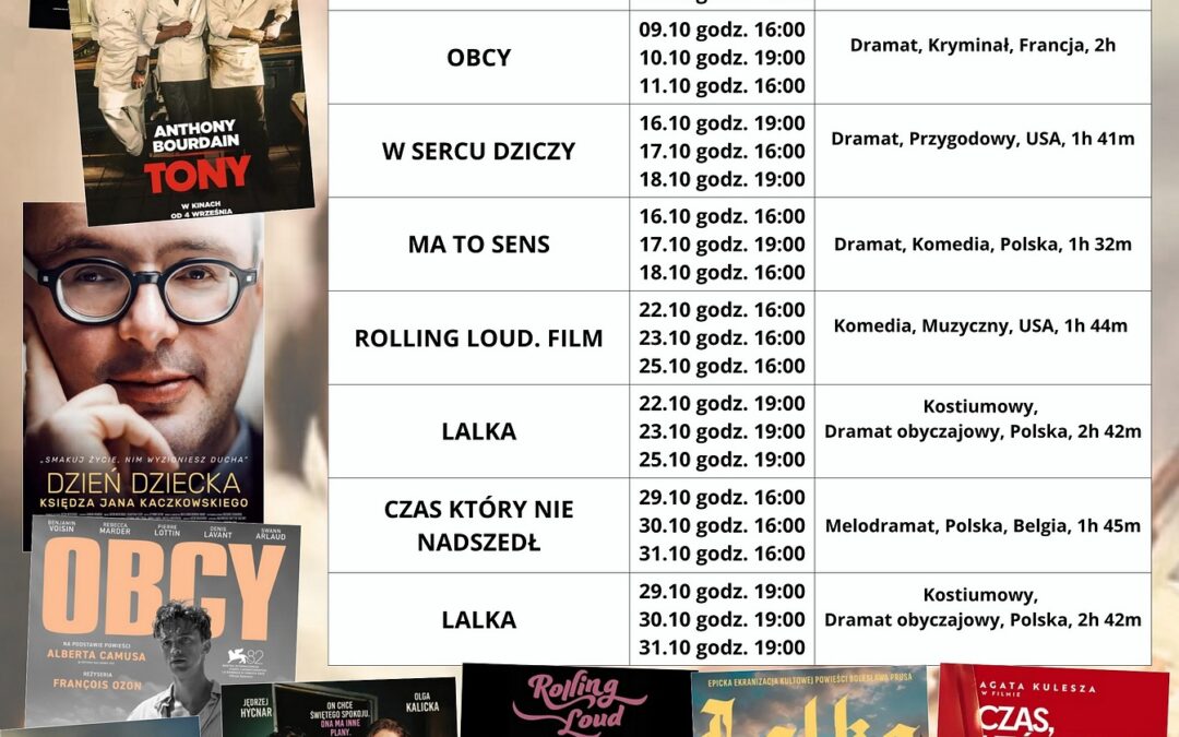 Październik w Kinie Zdrój – repertuar