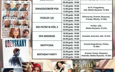 Kino Zdrój Ciechocinek – repertuar na wrzesień