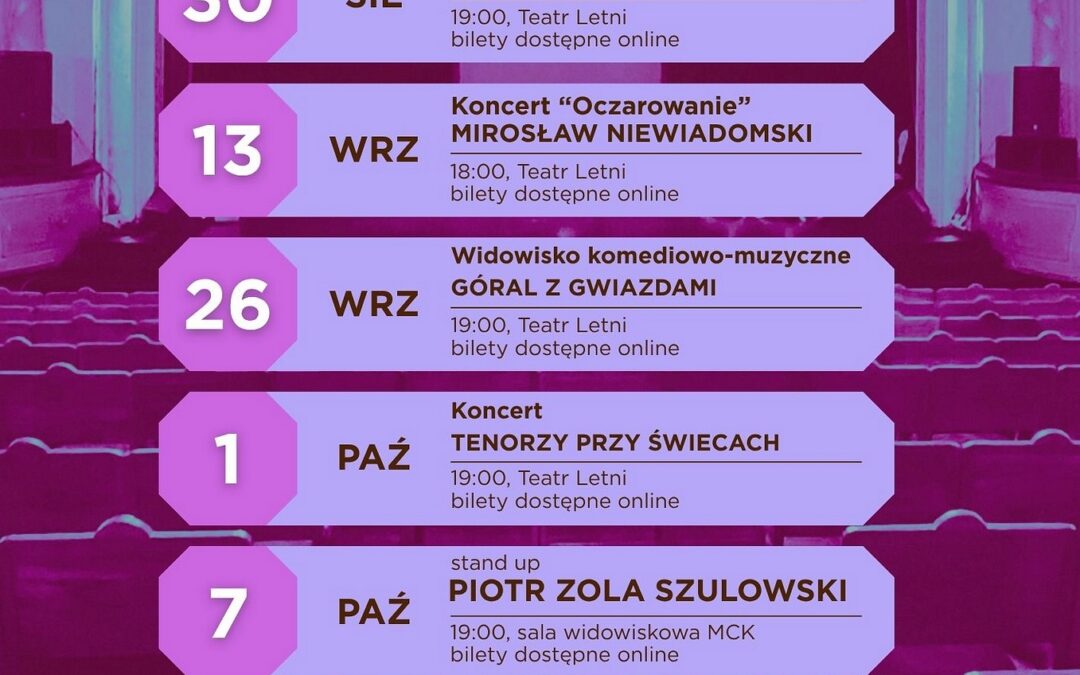 Nadchodzące wydarzenia