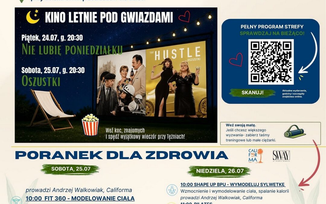 SEZONOWA AKTYWNA STREFA RELAKSU I WYDARZEŃ PRZY TEŻNIACH