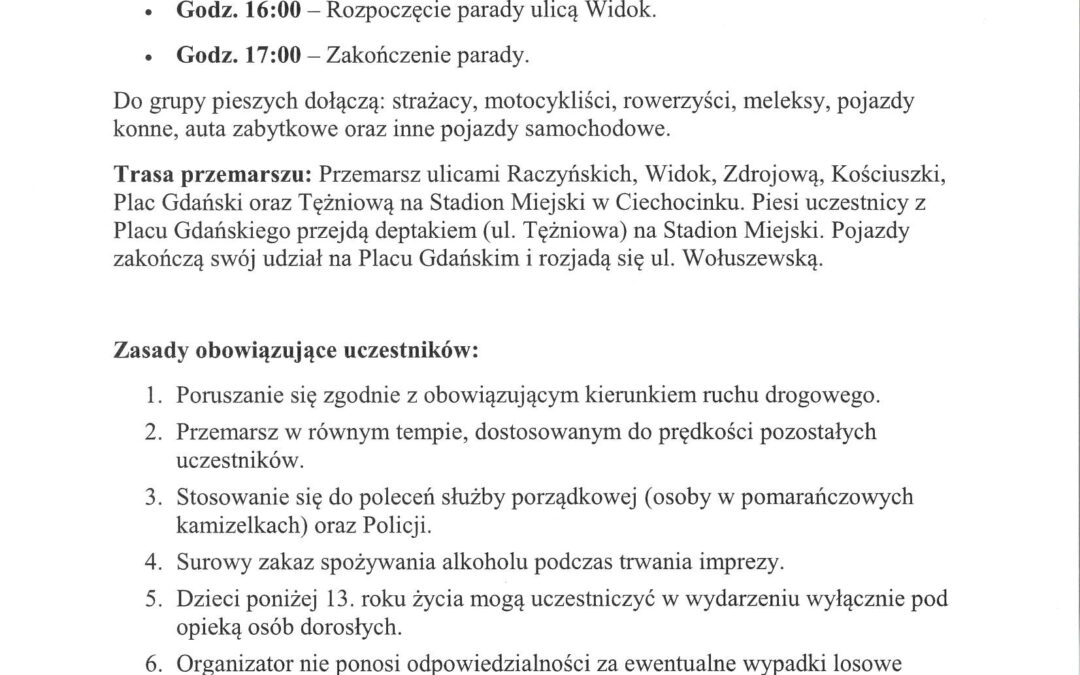 Zmiana organizacji ruchu w dniu 10.05.2025