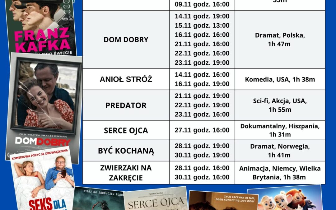 LISTOPAD W KINIE ZDRÓJ W CIECHOCINKU