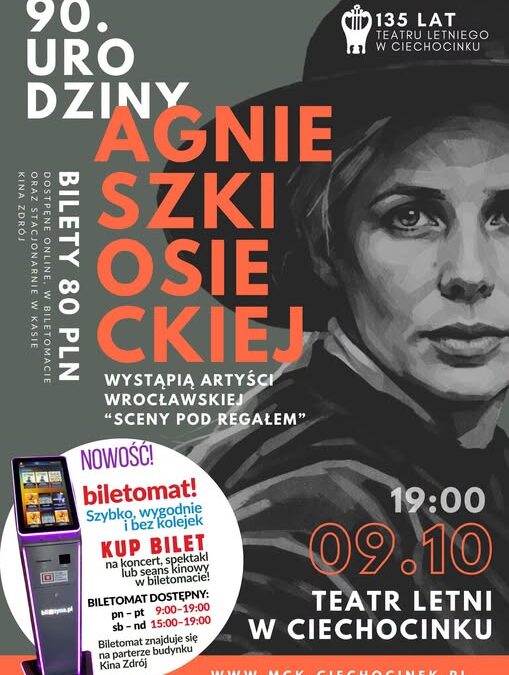 Koncert „90-te urodziny Agnieszki Osieckiej”