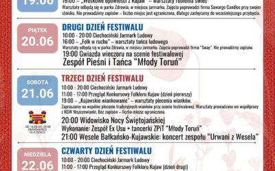 Plan 52 Festiwalu Folkloru Kujaw