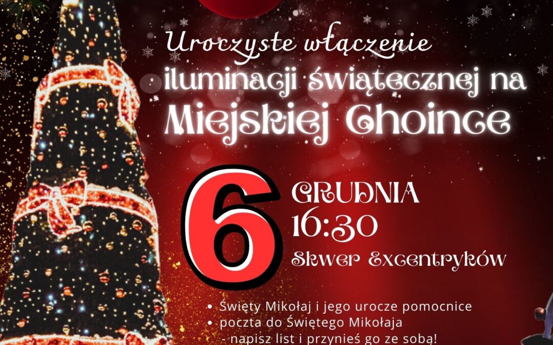 Włączamy iluminację miejskiej choinki